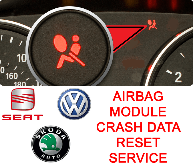 Volkswagen airbag module crash data reset and repair