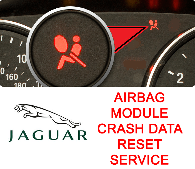 Jaguar airbag module crash data reset