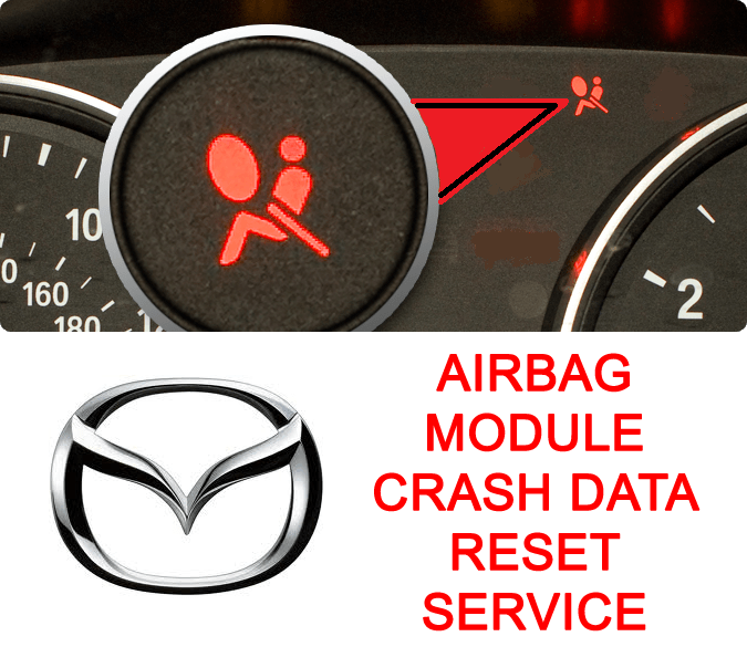 Mazda airbag module crash data reset and repair